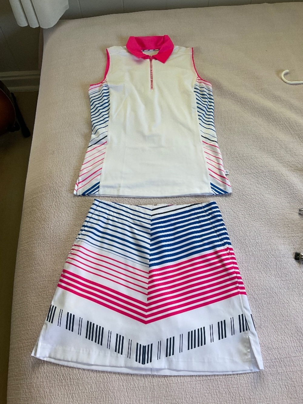 Lady Hagen Bob Voyage golf shirt and skirt set